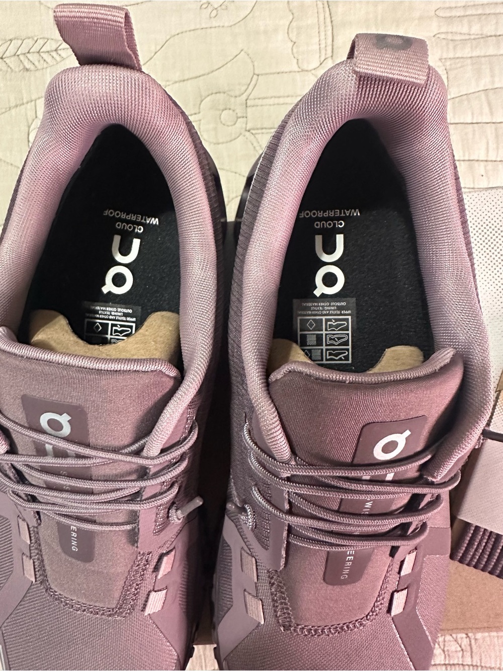On Running Cloud 6 Waterproof Sneakers Gobi/Gobi Purple Women’s 8.5 NIB - Picture 8 of 12